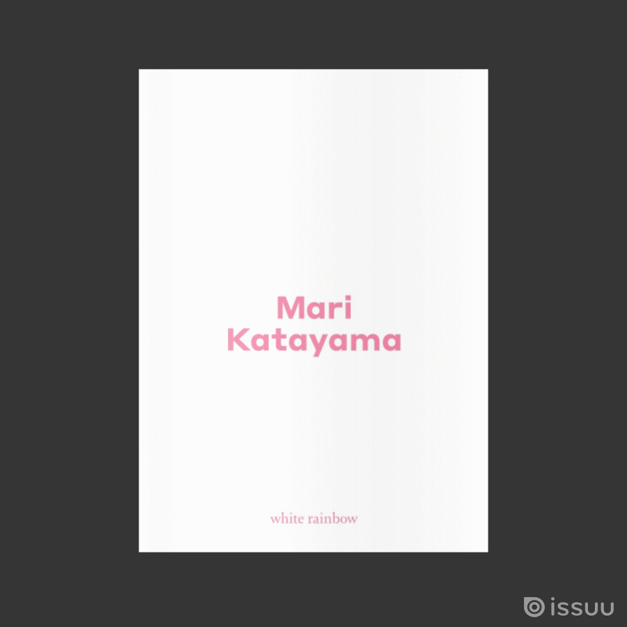 The accompanying catalogue on Mari Katayama, 'Broken Hearts' at White Rainbow gallery