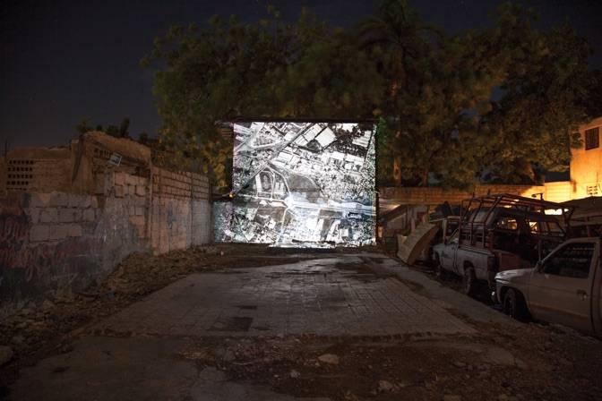 Annette Elliot’s installation in Lakou Twoket at 3rd Ghetto Biennale 2013, Port-au-Prince, Haiti Photo: Lazaros