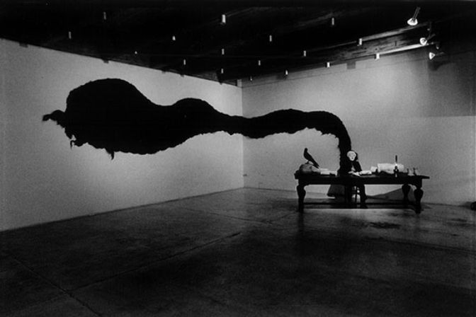 Shigeo Anzaï, Jannis Kounellis. Baryta-coated silver print Courtesy the artist, Zeit-Foto, Tokyo and White Rainbow, London