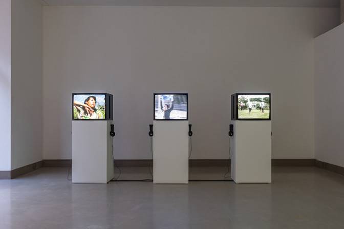 Chikako Yamashiro, Okinawa Tourist (2004), Installation view at White Rainbow, London, UK, 2018 © Chikako Yamashiro, Image: Damian Griffiths