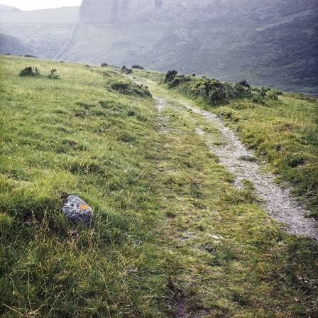 Nancy Holt, Trail Markers (detail), 1969, 20 inkjet prints on archival rag paper. 55.9 x 55.9cm each.