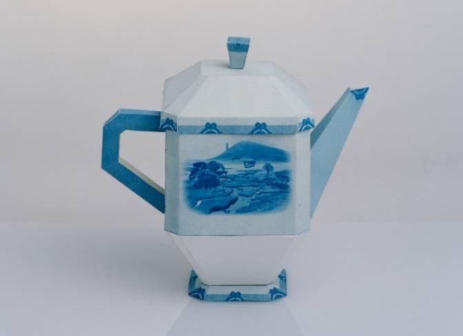 The Fan Chon Hoo, Blue and White Collection, Article#11-Chamber Pot. Copyright and courtesy the artist and Fountain